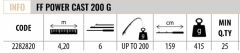 Lineaeffe 2282820 Power Cast 420cm Tele Surf Kamış UP TO 200gr  Atar