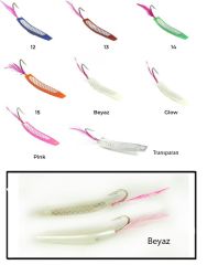 Captain 3625 Feather Jig 5cm Silikon Suni Yem 2'li Paket