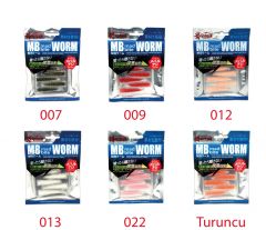 Captain 3518 Mad Bite Earth Worm 4 cm Aromalı LRF Silikon Yem 8'li Set