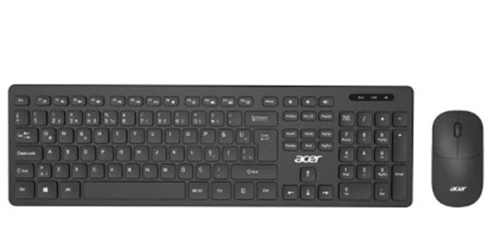 Acer OAK-920 Siyah Kablosuz Sessiz Tuşlu  2.4 Ghz Klavye Moue Set ( Mouse 1200Dpı)