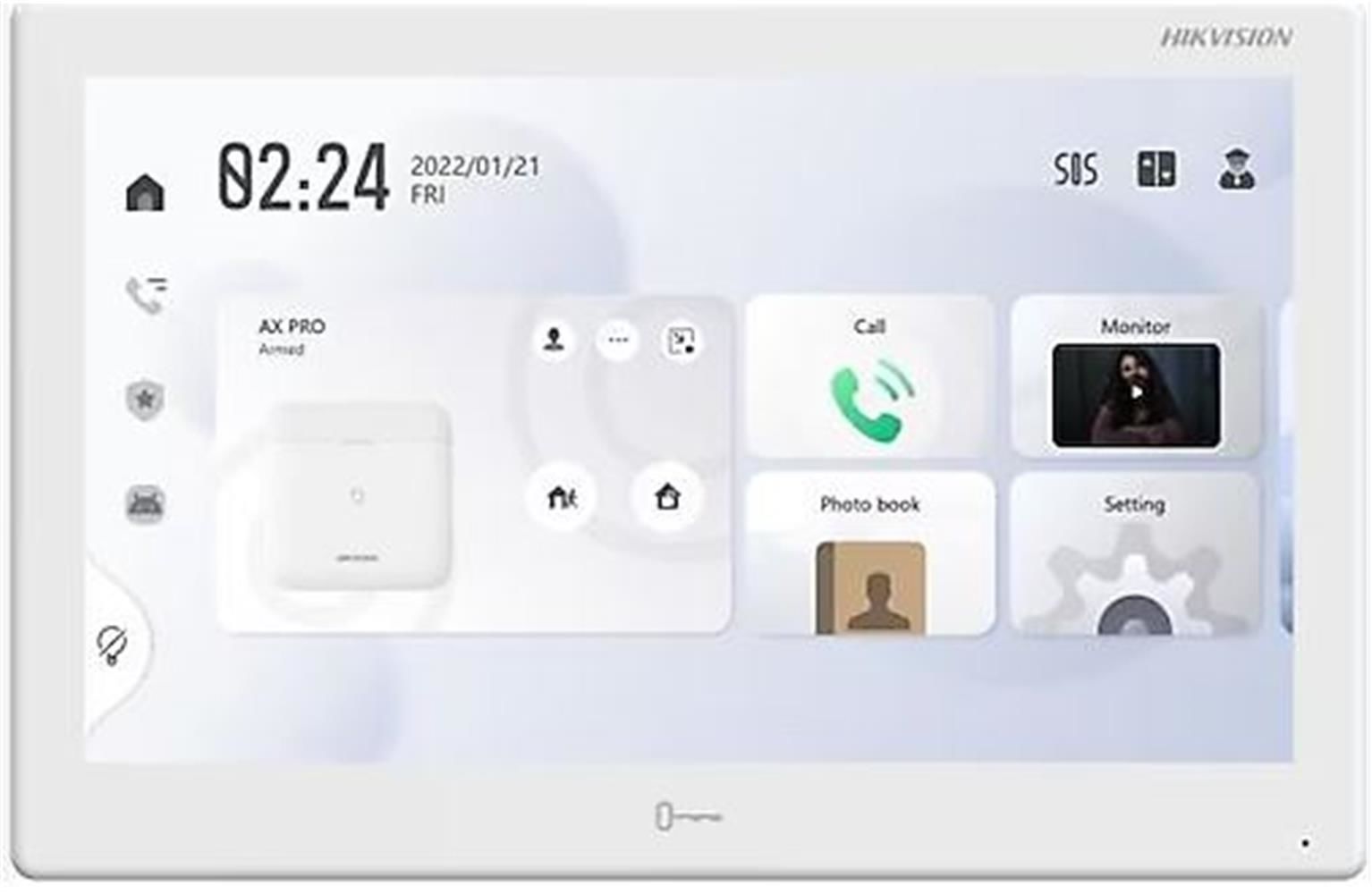 Hikvision DS-KH9510-WTE1(B) 10.1'' İnterkom İç Ünite Görüntülü Dokunmatik Diafon