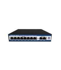 Nova NVC-PSE0820G 8 Port Poe+ 10-100 Mbps 2 Port 10-100-1000 Mbps Uplink Switch 120W