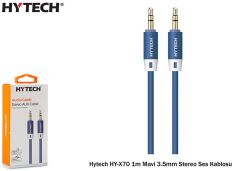 Hytech HY-X70 1m Mavi 3.5mm Stereo Ses Kablosu