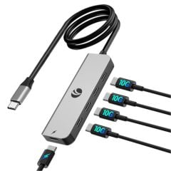 Vcom CUE11s Type-C To 4-Usb-C (10GBps)+Pd 3.0 100W Çoklayıcı