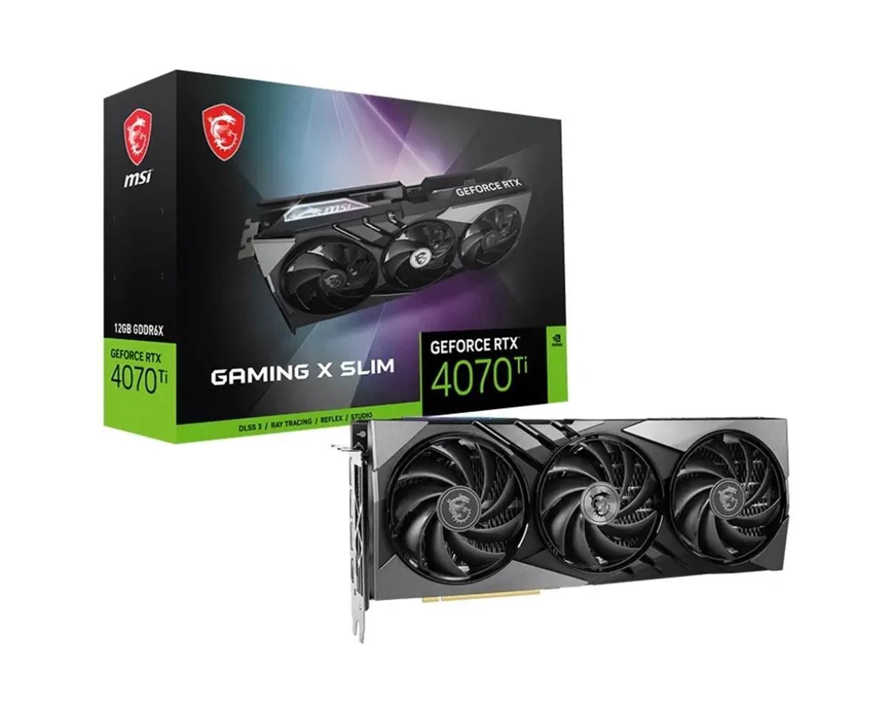 Msı GeForce RTX4070Ti Gaming X Slim 12G 12GB GDDR6X 192Bit DX12 Gaming (Oyuncu) Ekran Kartı