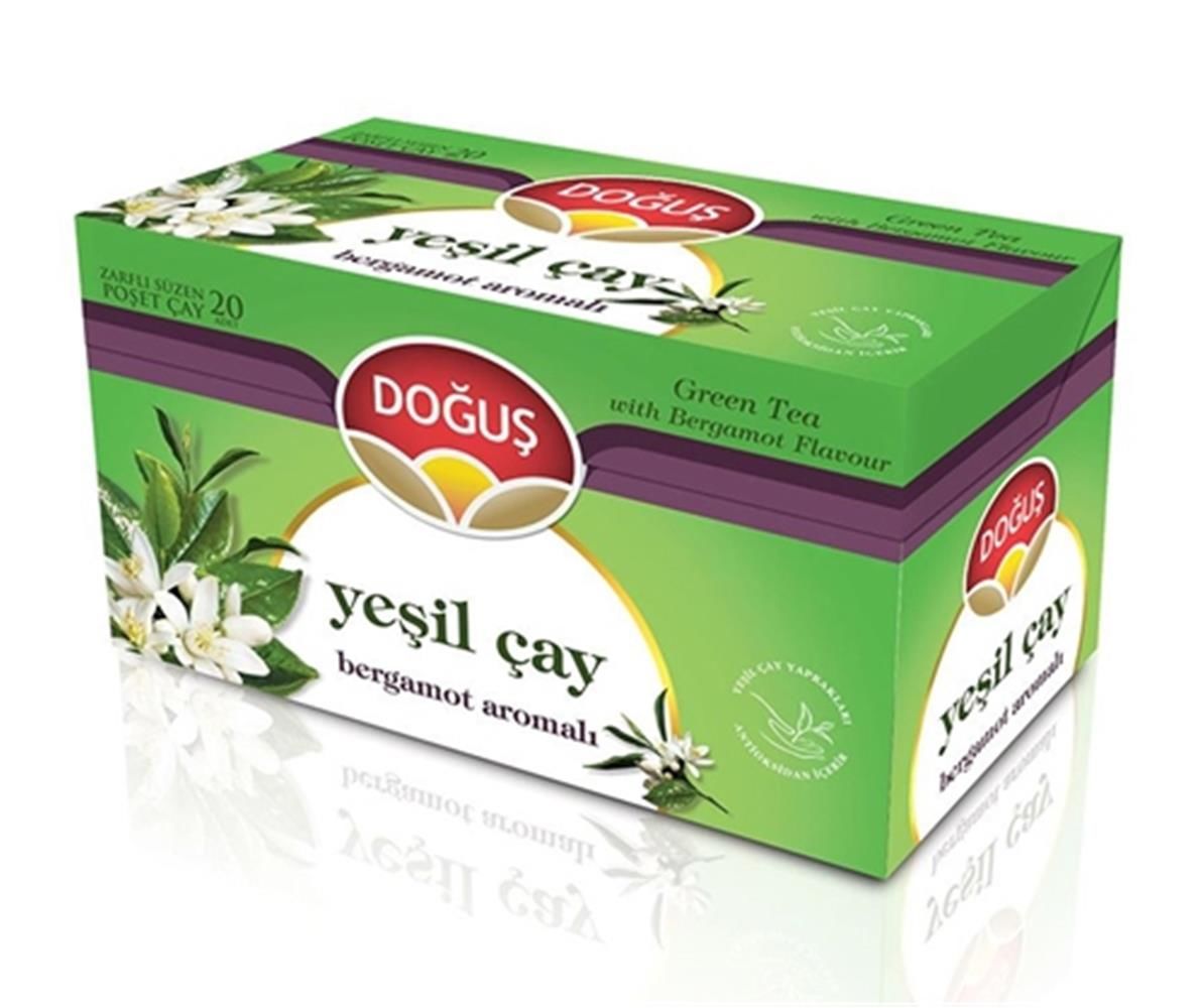 Doğuş Bergamot Yeşil Çay Süzen Poşet 20x1.75 gr