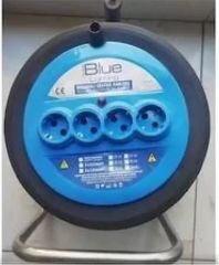 Blue Makaralı 4lü Uzatma Kablosu 3x1,5mm 50mt