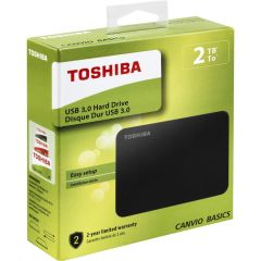 Toshiba 2TB Canvio Basic 2.5'' Siyah HDTB420EK3AA Harici Harddisk