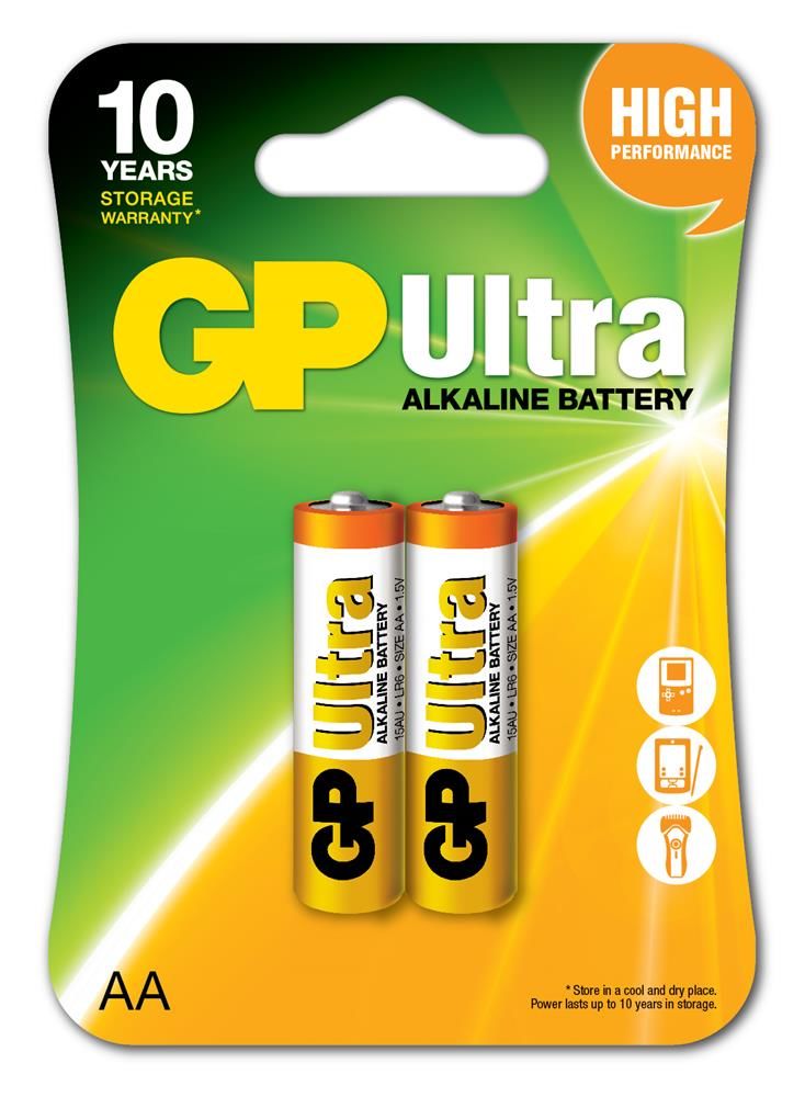 Gp LR6 AA Boy Ultra Alkalin Kalem Pil 2'li Paket GP15AU-U2