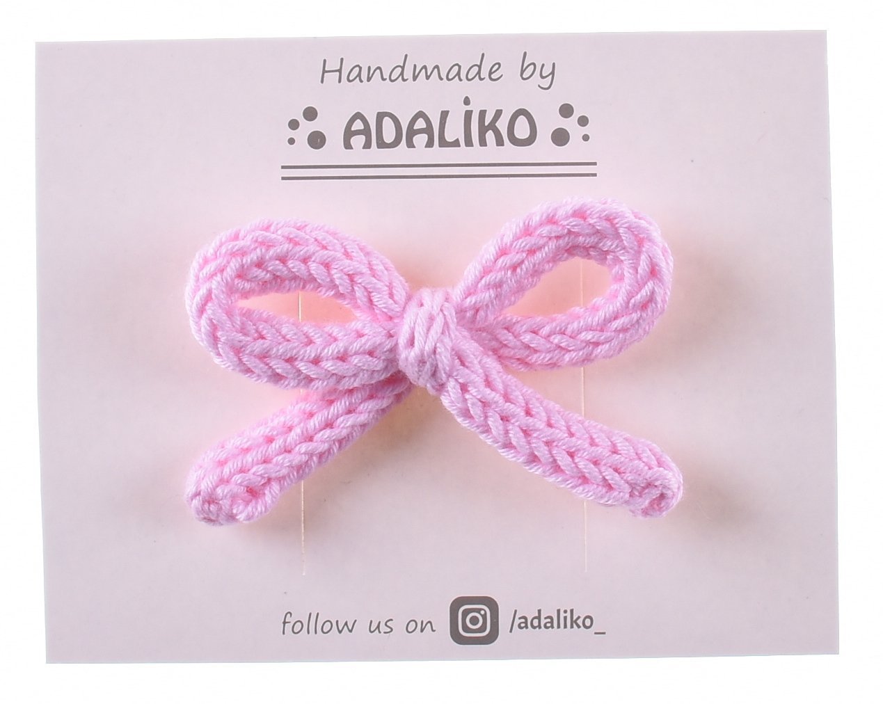 KNIT BOW MİNİ - LIGHT PINK