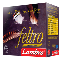 Lambro Feltro 12/34 gr.Av Fişeği(Keçe Tapa)