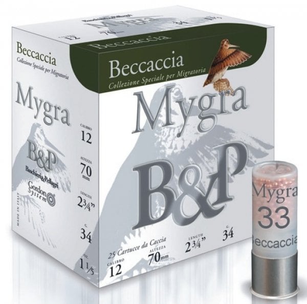 B&p Pellagri Mygra Beccaccia 12/34 gr.Av Fişeği