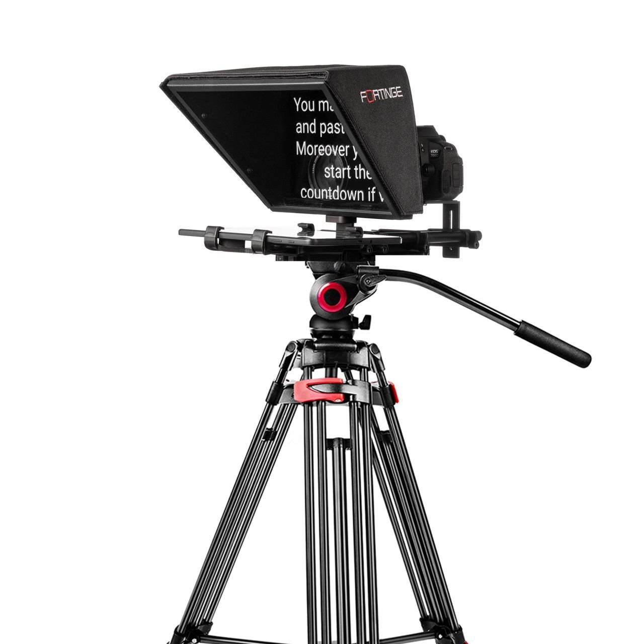 Fortinge Noa Tablet Prompter BT-1 Bluetooth Kumanda ve Miliboo-MTT608A 152 cm Tripod