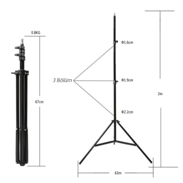 YF Nice 280cm Işık Ayağı - Light Stand