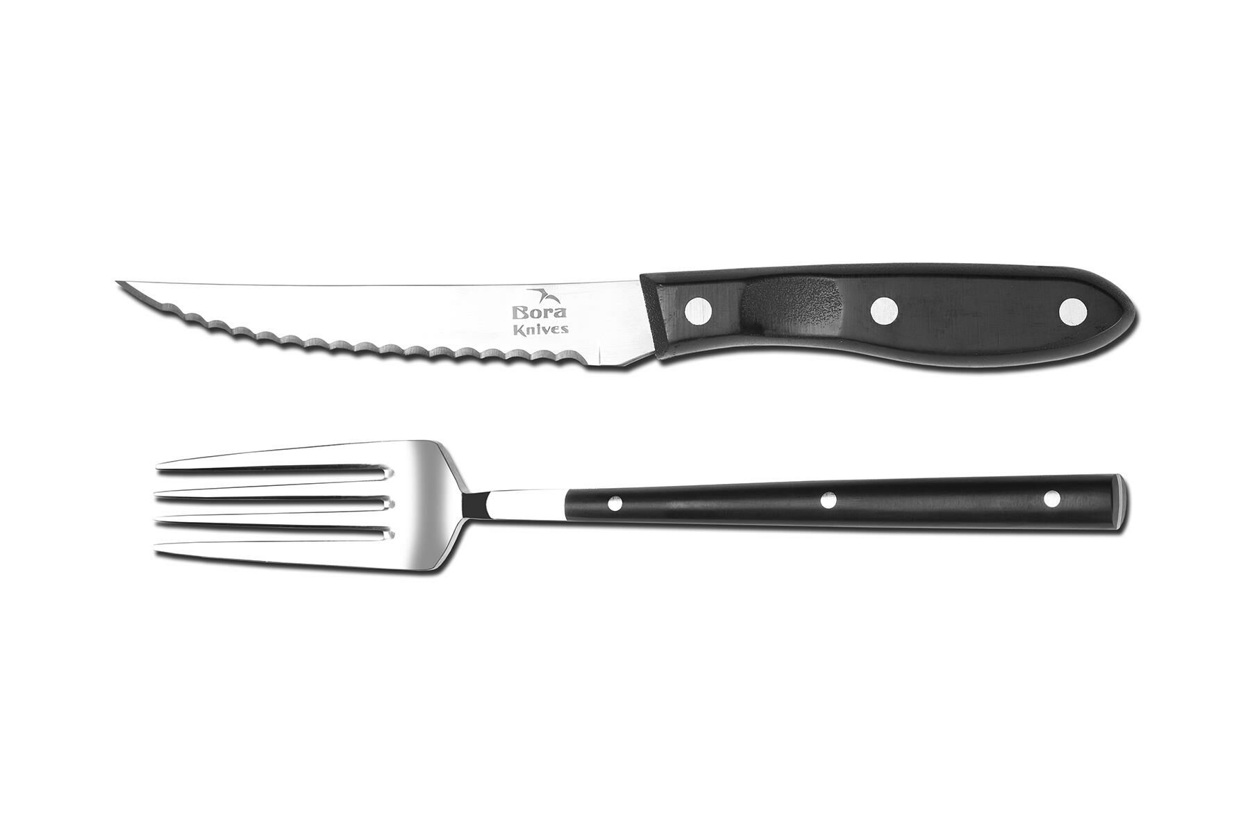 Bora 728 ABS Saplı Steak Çatal ve Bıçak Set