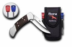 Bora 206 WPS Büyük Boy Wenge Saplı Çakı Survival Kit