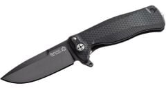 Lionsteel SR22 Aluminium Black black blade Çakı