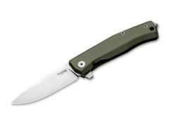 Lionsteel MT01A GS Myto Stone Washed M390 Blade, Green Aluminium Handle Çakı