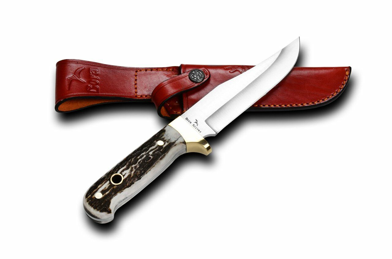 Bora 401 B Küçük Bowie Geyik Boynuzu Saplı Bıçak