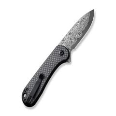 Civivi Button Lock Elementum II CF Damascus Çakı