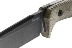 Lionsteel T5 fixed blade tactical knife - Green canvas, black blade Bıçak
