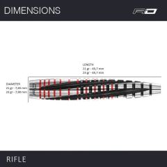 Red Dragon Rifle % 90 Tungsten Çelik Uçlu Dart Oku