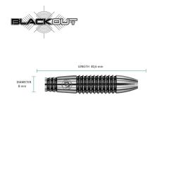 Winmau BlackOut %90 Tungsten Çelik Uçlu Dart Oku