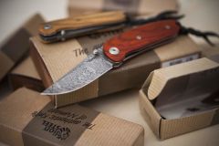 Lionsteel Mini Damascus Olivewood Çakı