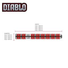 Winmau Diablo %90 Tungsten Çelik Uçlu Dart Oku