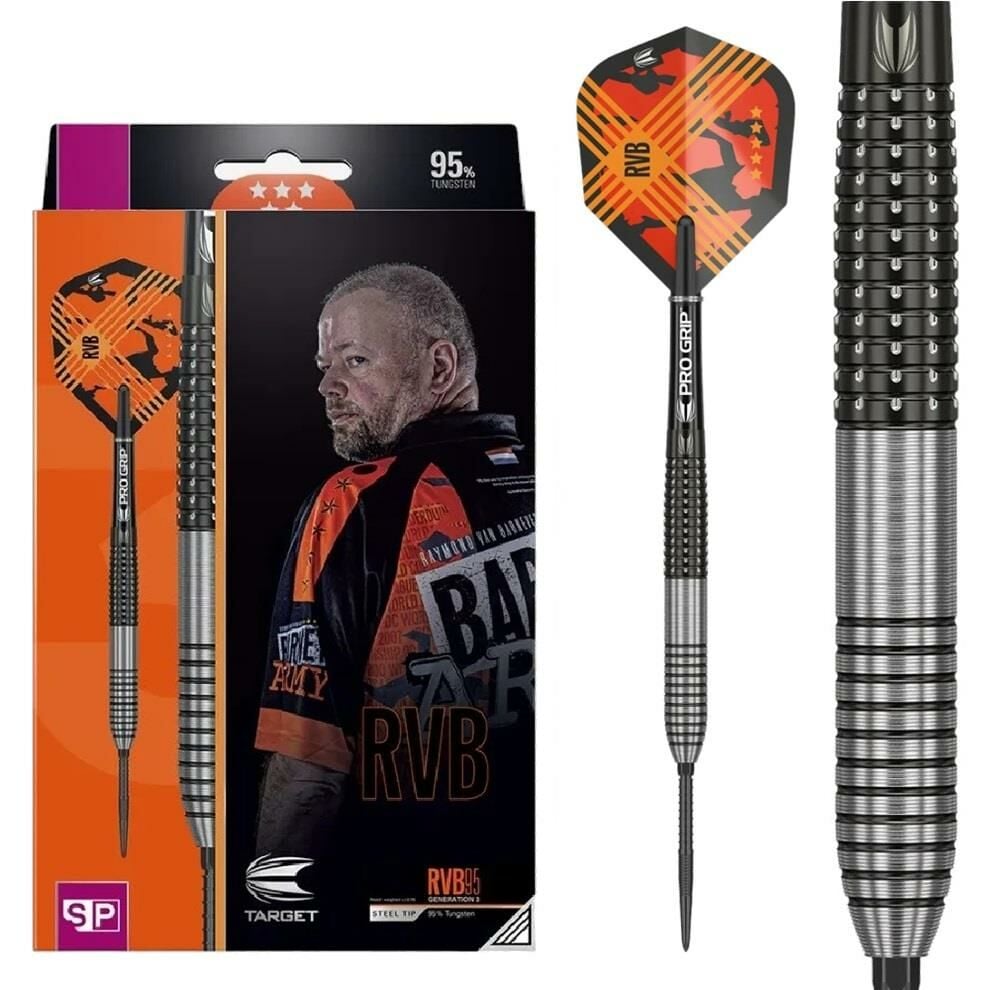 Target Raymond Van Barneveld RVB G3 % 95 Tungsten SP Çelik Uçlu Dart Oku