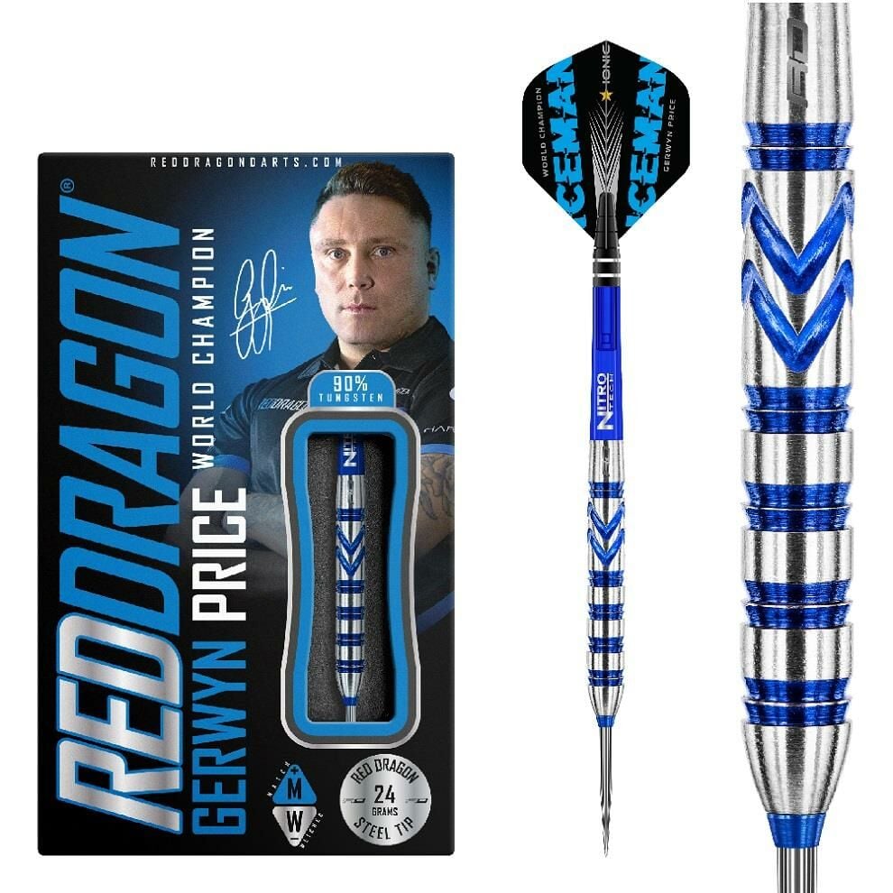 Red Dragon Gerwyn Price Blue Originals % 90 Tungsten Çelik Uçlu Dart Oku