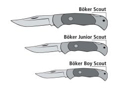 Böker Manufaktur Junior Scout Spearpoint Hornbeam Damascus  Çakı