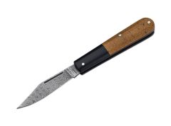 Böker Manufaktur Barlow Integral Burlap Micarta Damast Çakı