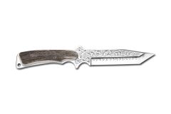 Bora 410 Shogun Boynuz Sap Gravürlü Bıçak