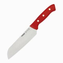 Pirge Profi Santoku Bıçağı 17 cm Kırmızı