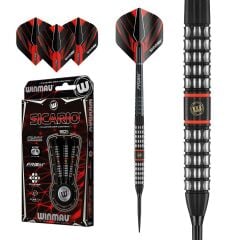 Winmau Sicario Onyx %90 Tungsten 24 gr Çelik Uçlu Dart Oku