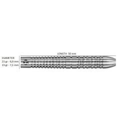 Harrows Damon Heta Natural %90 Tungsten Dart Oku