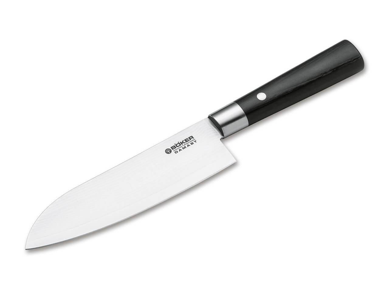 Böker Manufaktur Damascus Black Santoku Bıçak