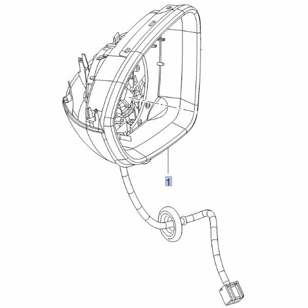 Opel Astra K Sağ Ayna Gövdesi GM