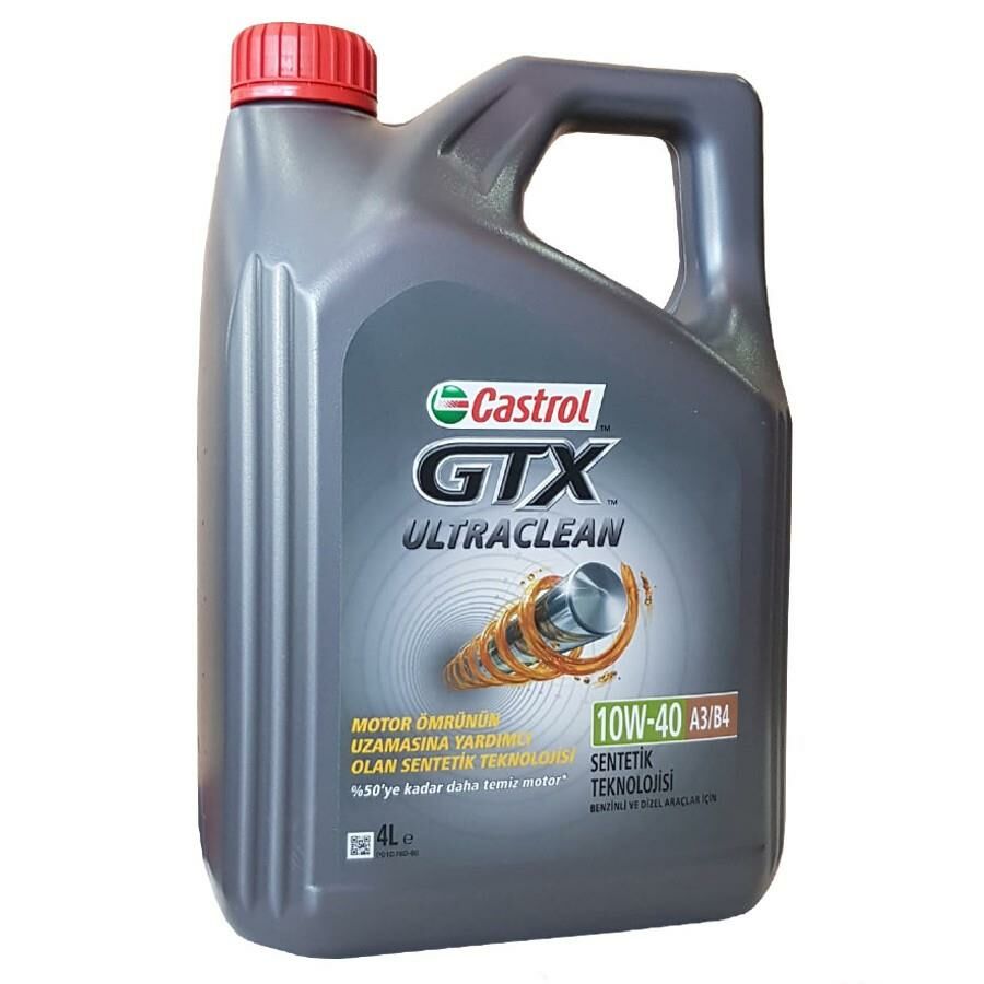 Castrol Gtx 10W40 Ultraclean 4 Litre (Yeni Ambalaj)