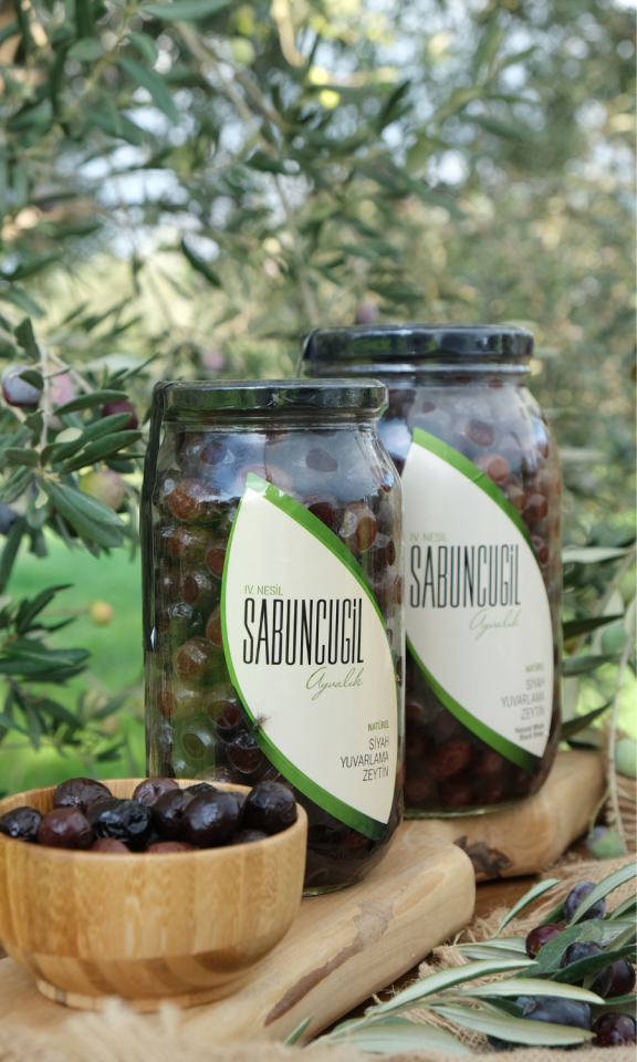 Ayvalık Natürel Siyah Yuvarlama Zeytin 660 cc