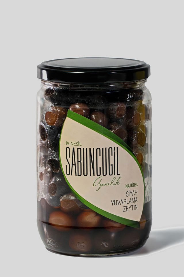 Ayvalık Natürel Siyah Yuvarlama Zeytin 660 cc
