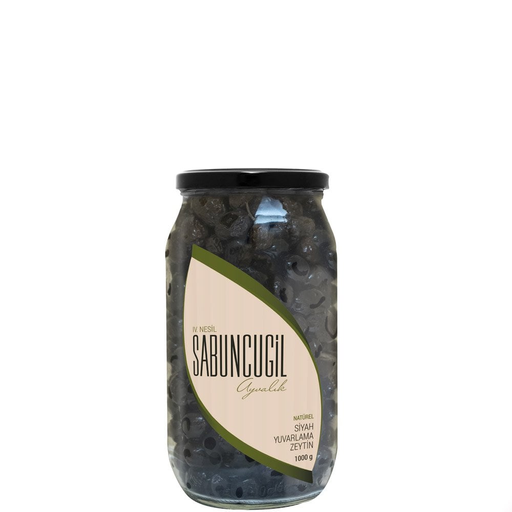 Ayvalık Natürel Siyah Yuvarlama Zeytin 1000 cc