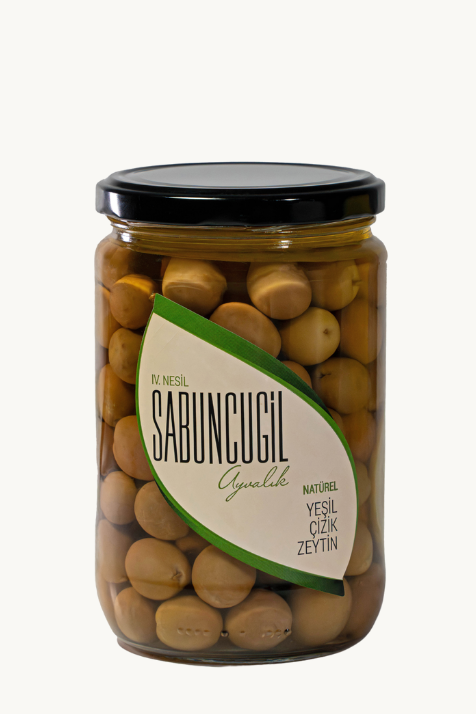 Ayvalık Natürel Yeşil Çizik Zeytin 660 cc