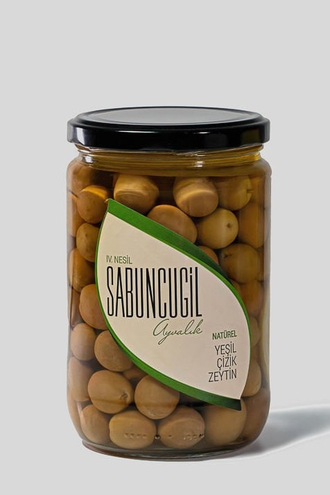 Ayvalık Natürel Yeşil Çizik Zeytin 660 cc