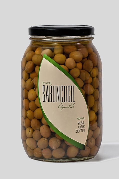Ayvalık Natürel Yeşil Çizik Zeytin 2.000 cc