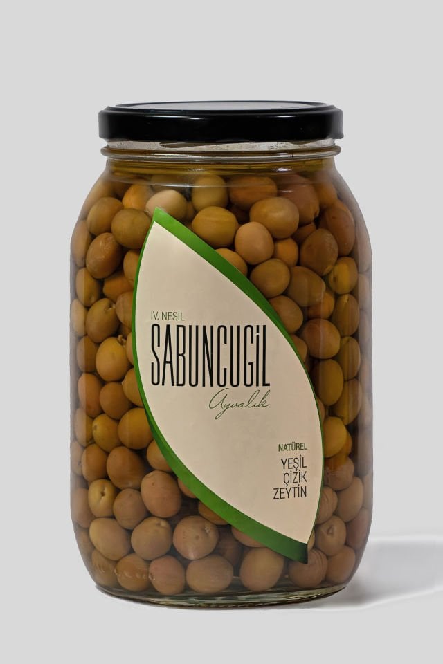 Ayvalık Natürel Yeşil Çizik Zeytin 2.000 cc