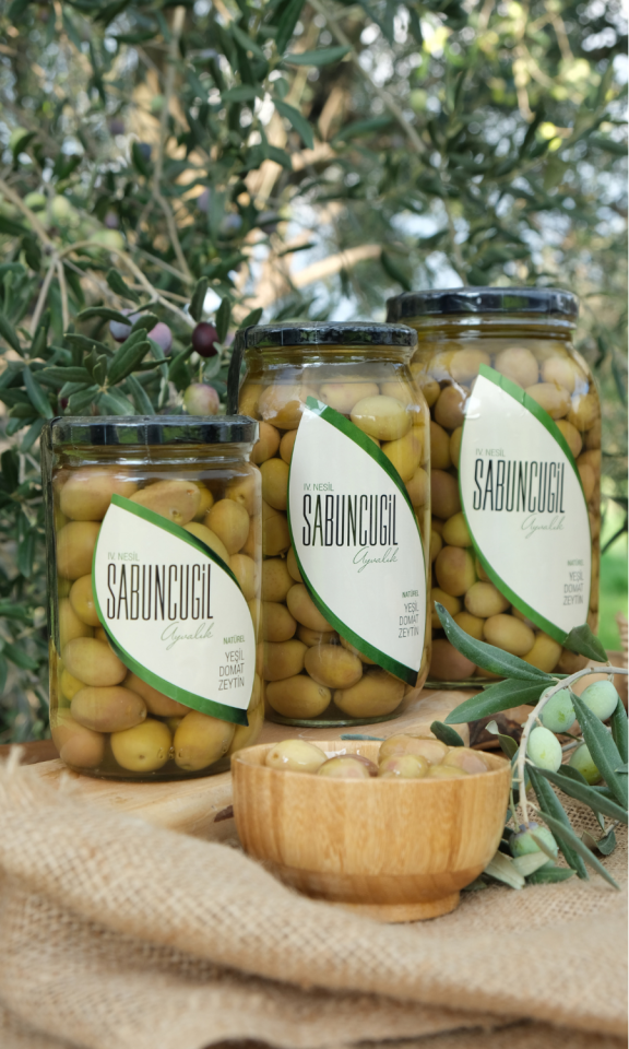 Ayvalık Natürel Yeşil Domat Zeytin 660 cc