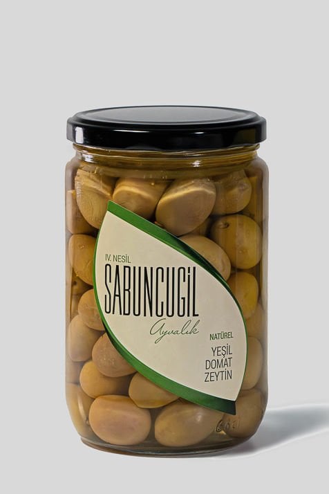 Ayvalık Natürel Yeşil Domat Zeytin 660 cc