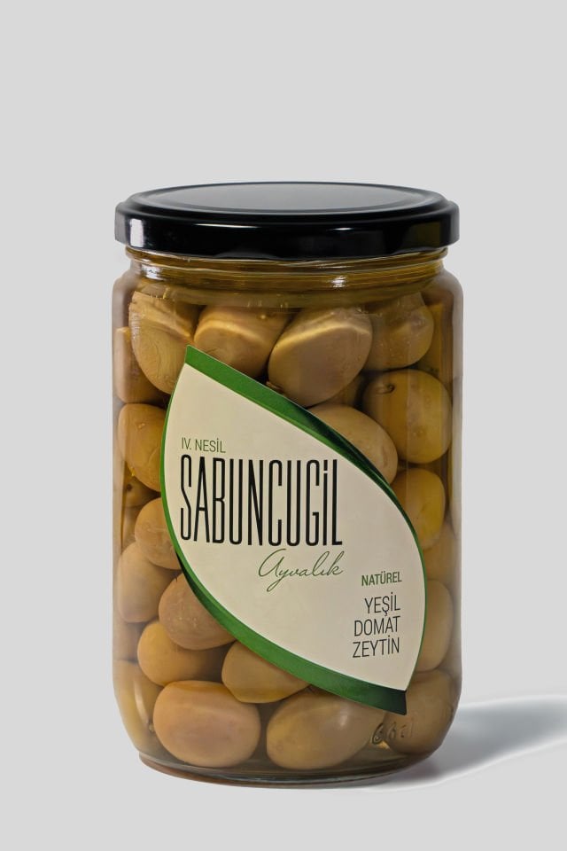 Ayvalık Natürel Yeşil Domat Zeytin 660 cc